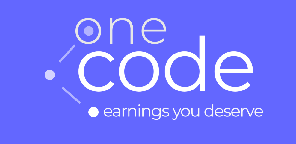 This is the logo of One Code helping you to earn money.