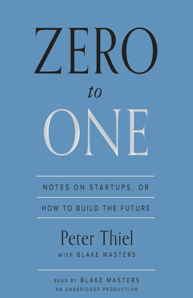 This is the cover image for Zero To One.