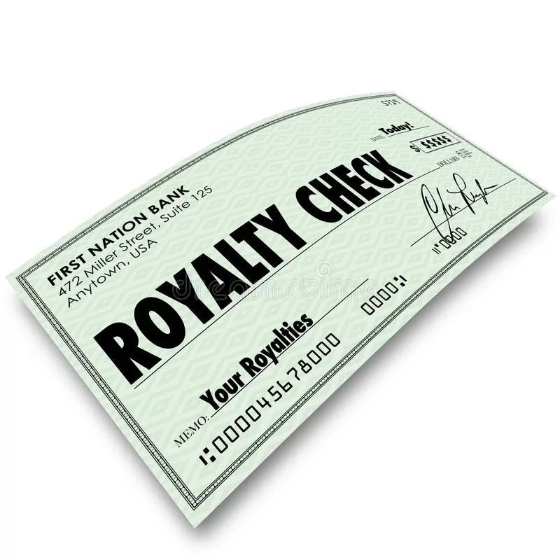 royalty cheque