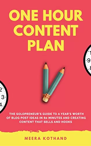 One hour content plan book review