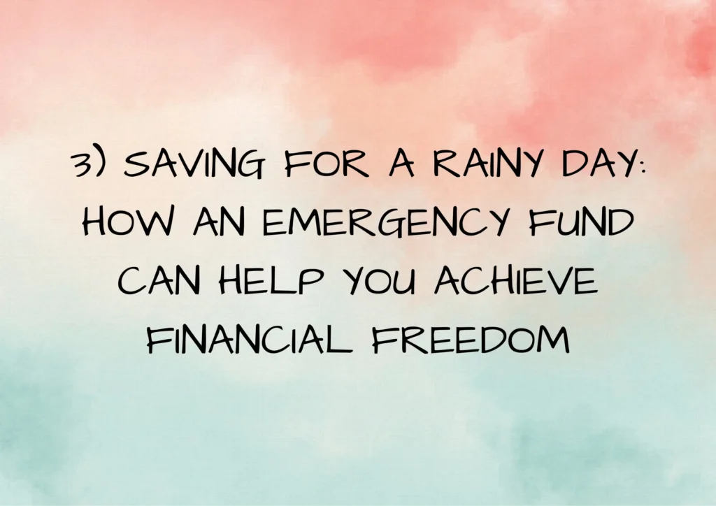 emergency fund