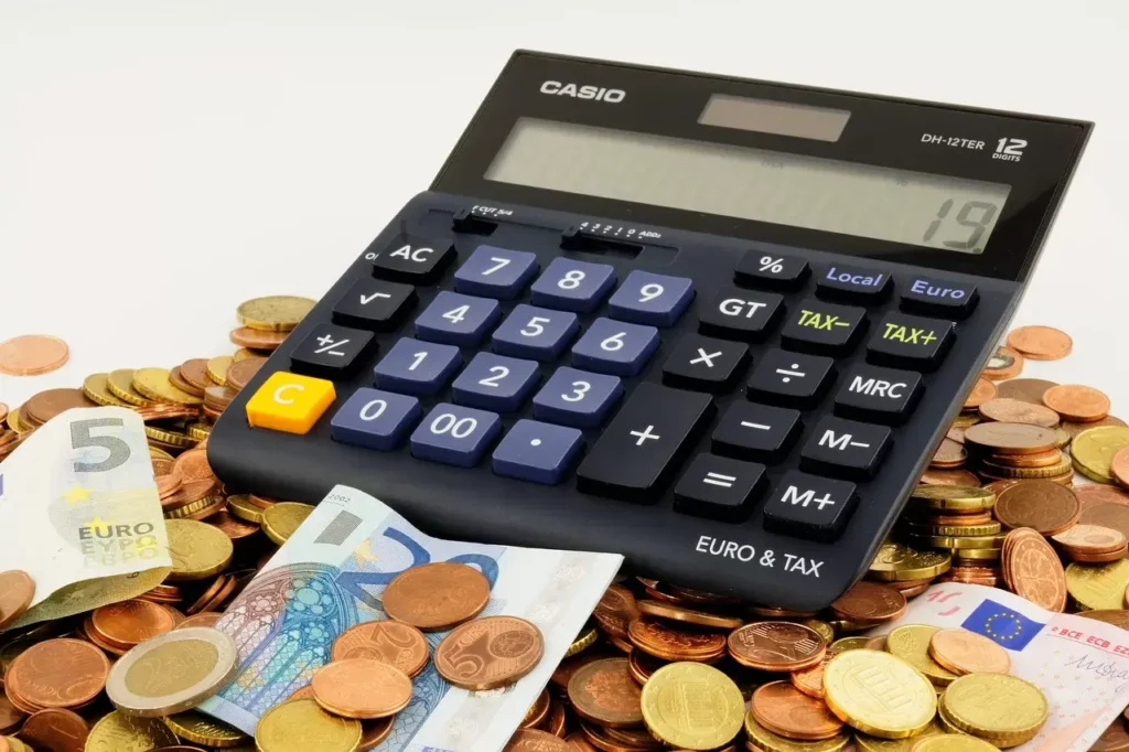 calculator, money, income
